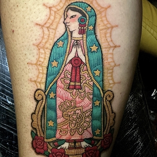 Homme Couleur Patch tatouage sur Avant-bras #102384 | Artiste tatoueur Rafaela Herrera Art