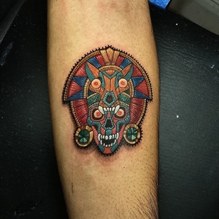 Homme Couleur Patch tatouage sur Avant-bras #102388 | Artiste tatoueur Rafaela Herrera Art