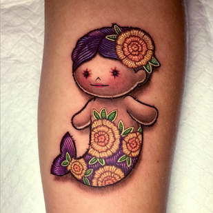 Femme Couleur Patch tatouage sur Avant-bras #102403 | Artiste tatoueur Rafaela Herrera Art