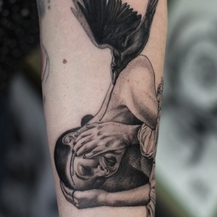 Femme Noir et Gris Micro-réalisme tatouage sur Avant-bras #103271 | Artiste tatoueur Stefania Gala