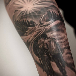 Homme Noir Réalisme tatouage sur Avant-bras #103472 | Artiste tatoueur Sergey Petrov