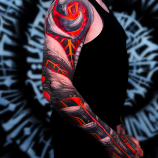 Homme Couleur Freehand tatouage sur Manche #103869 | Artiste tatoueur Marin Yordanov - Yordanov Arts