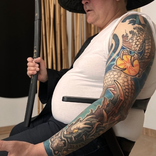 Homme Couleur  tatouage sur Manche #104553 | Artiste tatoueur Rodion Raskolnikov