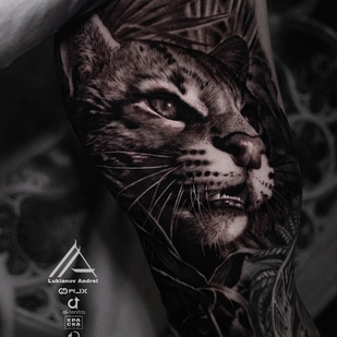 Noir et Gris  tatouage #91155 | Artiste tatoueur Andrey Lukyanov