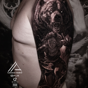 Noir et Gris  tatouage #91172 | Artiste tatoueur Andrey Lukyanov