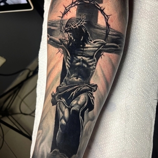 Noir et Gris  tatouage #100730 | Artiste tatoueur Veronika Kataeva