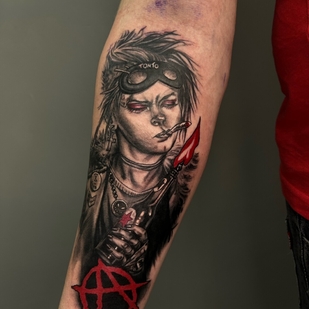 Noir et Gris  tatouage #100731 | Artiste tatoueur Veronika Kataeva