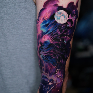 Homme Couleur Cover-up tatouage #97569 | Artiste tatoueur Kirill Antique