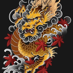 Japonais tatouage sur Manche #101707 | Artiste tatoueur Slava Armeev