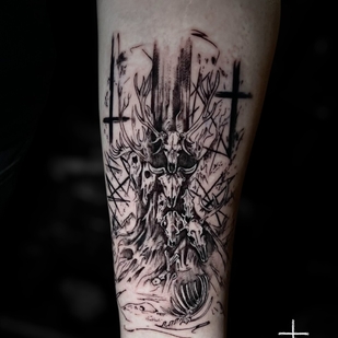 Noir Abstrait tatouage #98977 | Artiste tatoueur Claudia Fedorovici