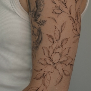 Fineline tatouage #103700 | Artiste tatoueur Anastasiya Kovyazina