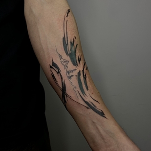 Homme Couleur Abstrait tatouage sur Avant-bras #92509 | Artiste tatoueur Mary Nepostaeva