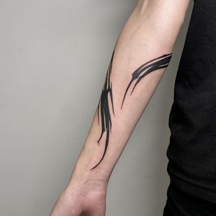 Homme Noir  tatouage #99380 | Artiste tatoueur Mary Nepostaeva