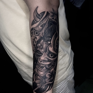 Homme Noir et Gris Réalisme tatouage sur Avant-bras #96449 | Artiste tatoueur Demunik Tattoo Artist Philippines