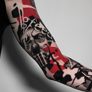 Trash Polka tatouage #98027 | Artiste tatoueur Alexander Mironenko