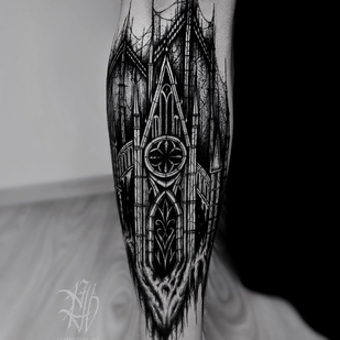 Homme Noir Style d'Auteur tatouage #94863 | Artiste tatoueur Ellina Plat