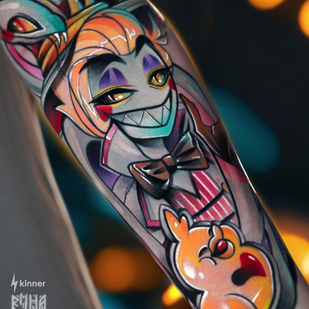 Femme Couleur New School tatouage sur Avant-bras #96570 | Artiste tatoueur Dmitriy Klaud