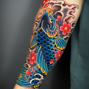 Couleur Oriental tatouage #103038 | Artiste tatoueur Aleksey Burundukov