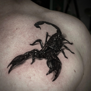 Noir et Gris Réalisme tatouage sur Poitrine #94961 | Artiste tatoueur Anna Karenina