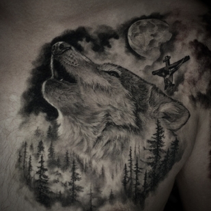 Noir et Gris Réalisme tatouage #94964 | Artiste tatoueur Anna Karenina