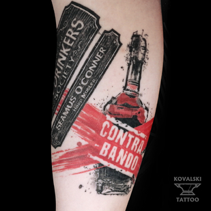 Homme Couleur Trash Polka tatouage #96218 | Artiste tatoueur Vladimir Kovalevskiy