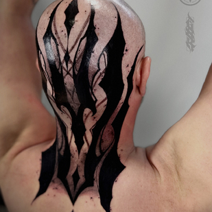 Homme Noir Ornemental tatouage sur Tête #102898 | Artiste tatoueur Tigran | Re1st.Ink
