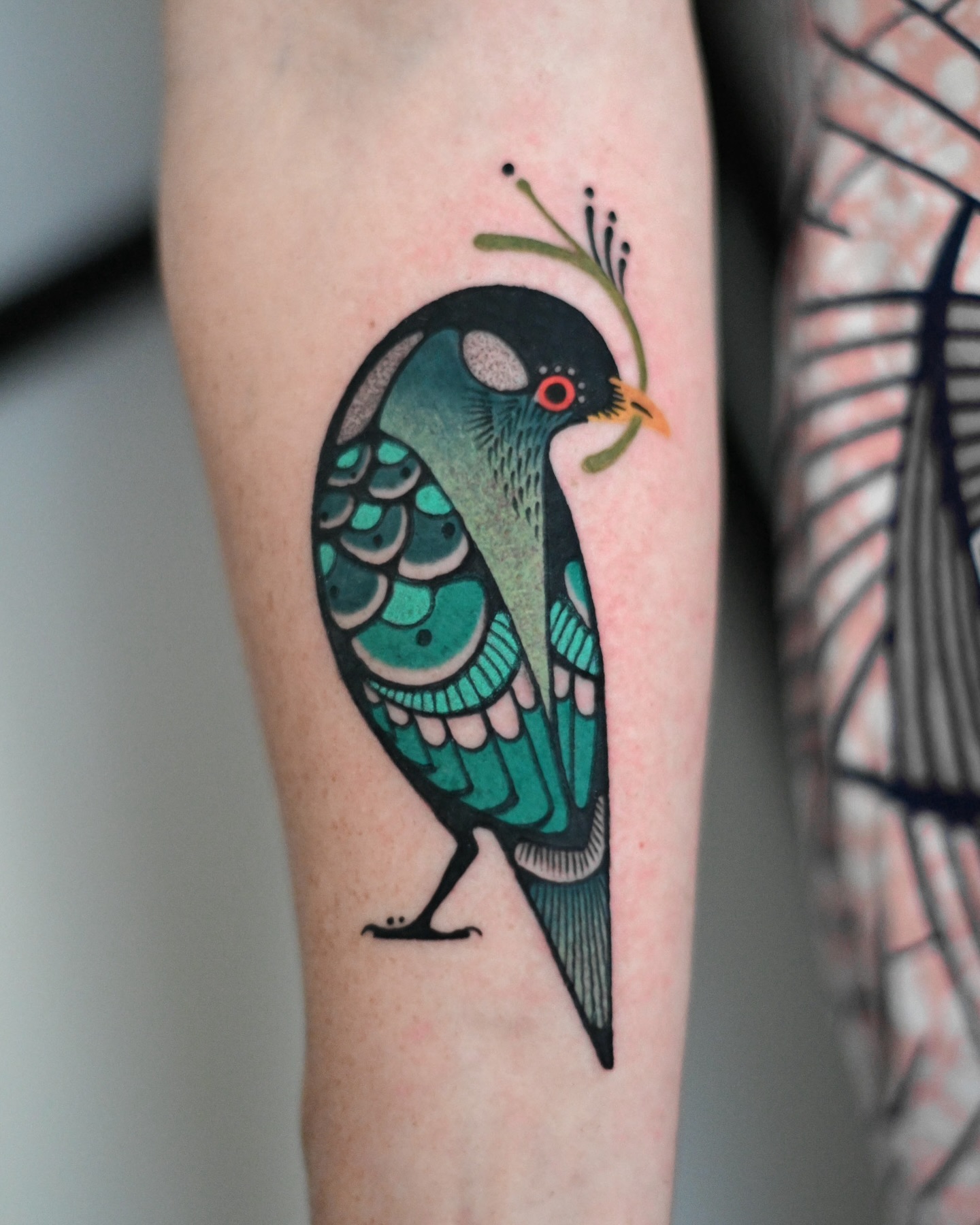 татуировка птица - мастер Макс Мёрфи