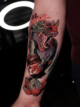 Neotraditional tattoo