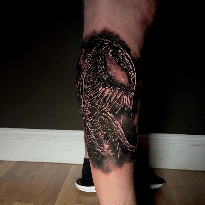 @jimmyinks tatuaggio di Venom marvel by @jimmyinks