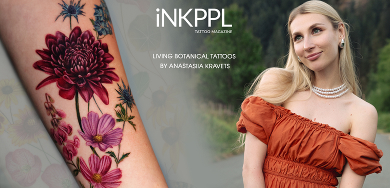 Tatuaggi Botanici Viventi di Anastasiia Kravets