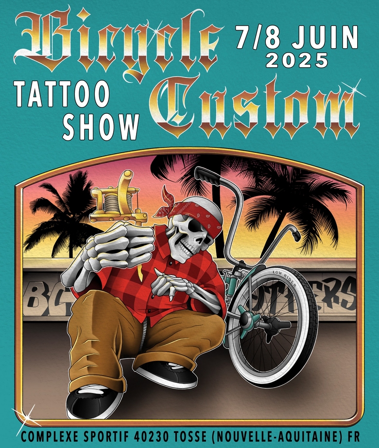 Mostra di tatuaggi personalizzati su biciclette 2025
