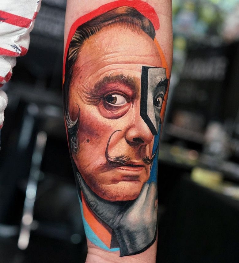 I migliori 50 tatui di ritratto di Salvador Dali