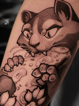 Whipshading tattoo