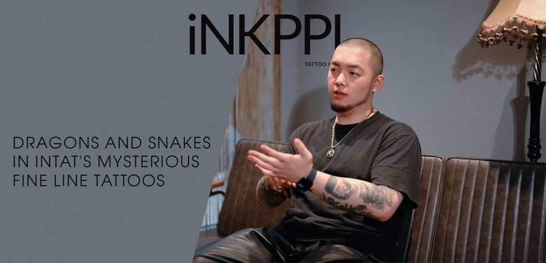 Dragoni e serpenti nella straordinaria linea sottile dei tatui di Intat