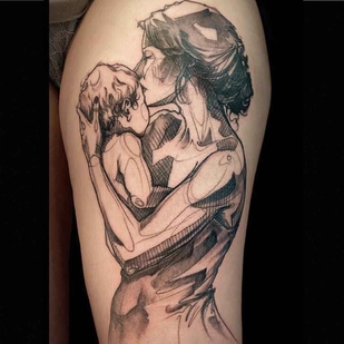 🔥 Foto hot, portfolio modelle  #5107 Tatuatore L'oiseau (Franck Solers)