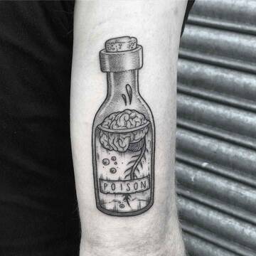 Medieval stories in tattoos by Lozzy Bones