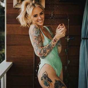 🔥 Foto hot, portfolio modelle  #8763 Modello di tatuaggi Alysha Nett