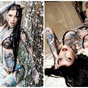 🔥 Foto hot, portfolio modelle  #9437 Modello di tatuaggi Makani Terror
