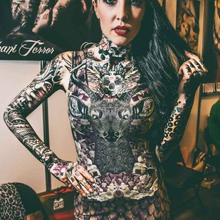 🔥 Foto hot, portfolio modelle  #9428 Modello di tatuaggi Makani Terror
