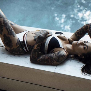 🔥 Foto hot, portfolio modelle  #17726 Modello di tatuaggi Michelle Maron