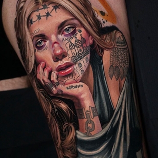 🔥 Foto hot, portfolio modelle  #65184 Tatuatore Andrey Kolbasin