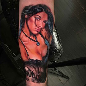 Il tatuaggio realistico di Sergey Shanko