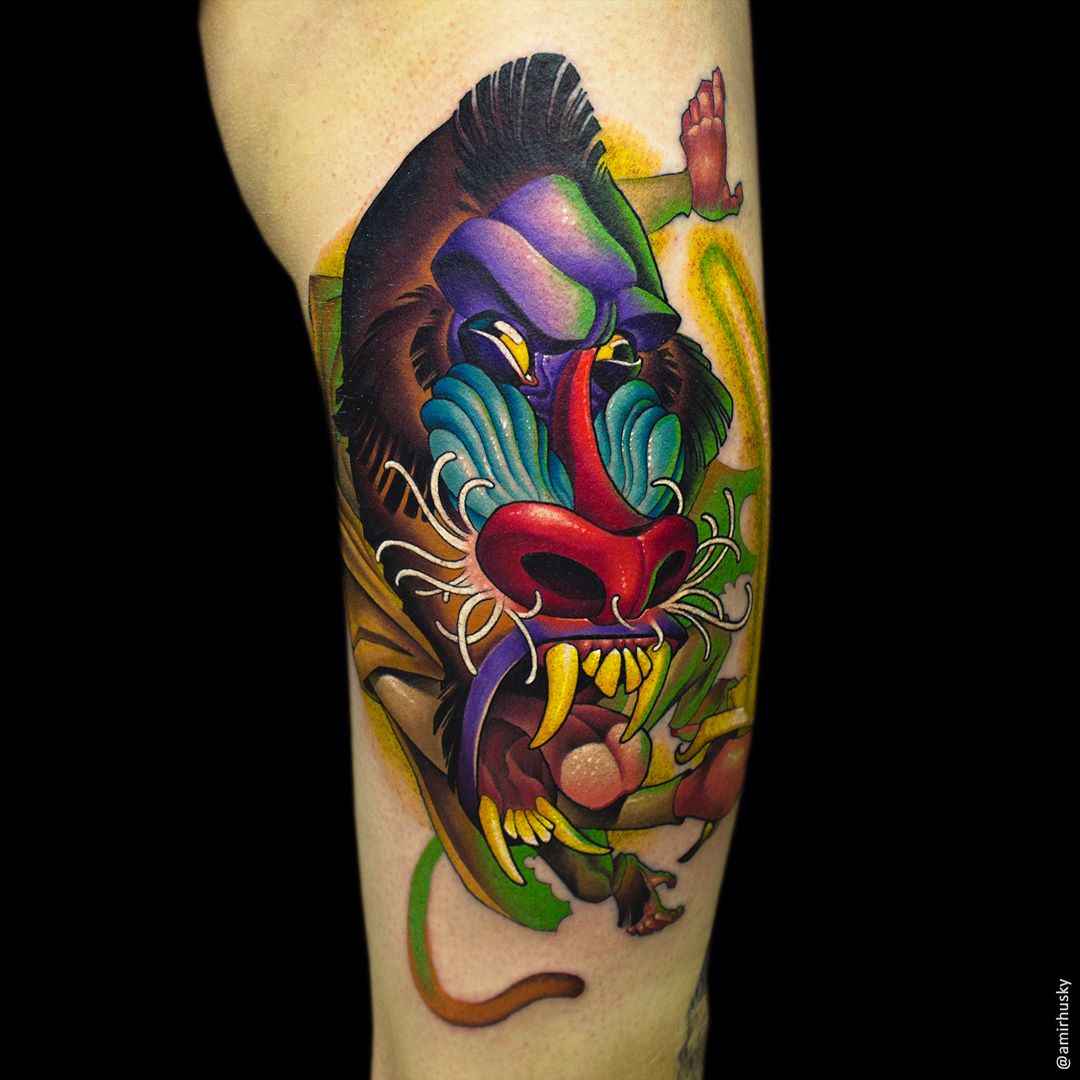 Artista di tatuaggi Amir Husky - tatuaggi a colori, scuola nuova | Kazan, Mosca, Russia