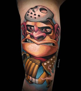 Tatuaggio di scuola nuovo da parte di Amir Husky