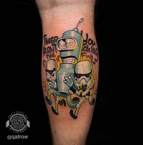 Tatuaggio di scuola nuova - Victor Qatrow