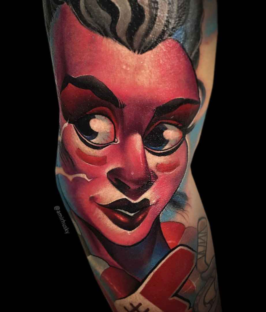 Artista di tatuaggi Amir Husky - tatuaggi a colori, scuola nuova | Kazan, Mosca, Russia