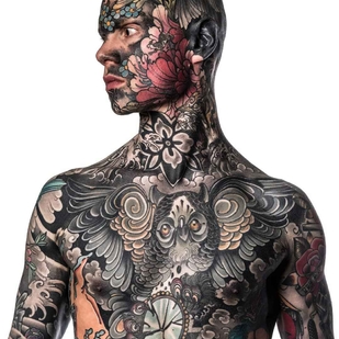 🔥 Foto hot, portfolio modelle  #19006 Modello di tatuaggi Sylvain Hélaine