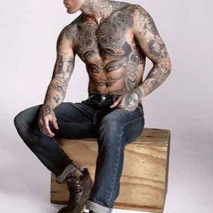 🔥 Foto hot, portfolio modelle  #908 Modello di tatuaggi Stephen James