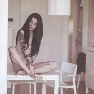 🔥 Foto hot, portfolio modelle  #21230 Modello di tatuaggi Tanya Bat