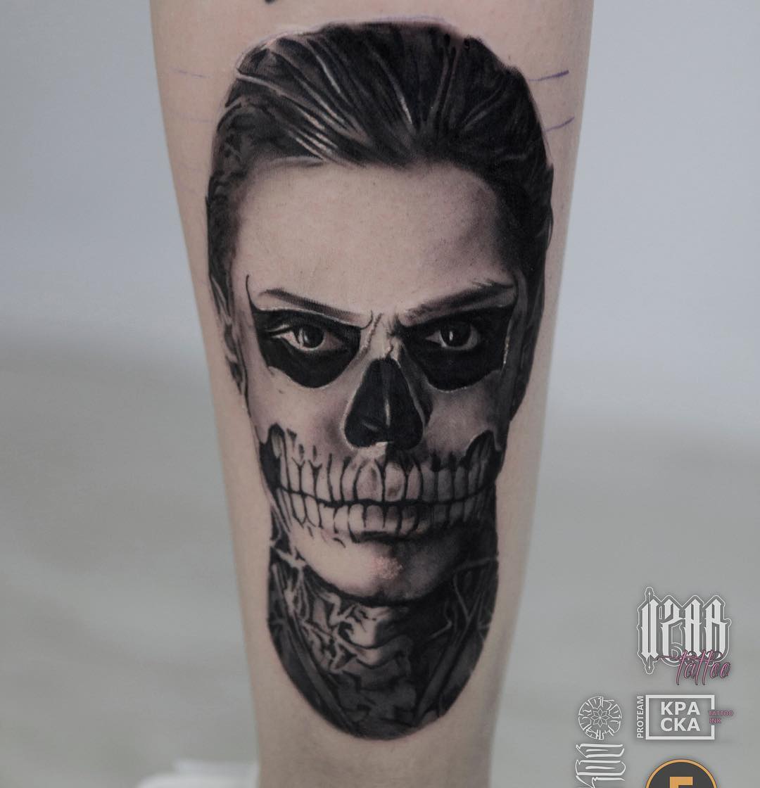 Tatuaggio in nero e grigio realistico | Timur Uzar | КРАСКА Pro Team | Ufa, Russia